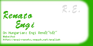 renato engi business card